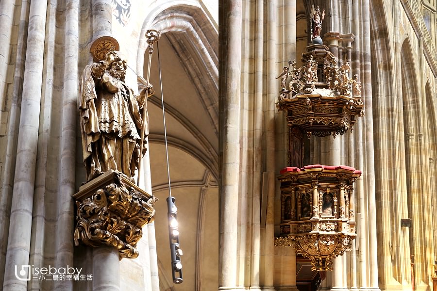 捷克布拉格。聖維特大教堂St. Vitus Cathedral．捷克最大的天主教堂