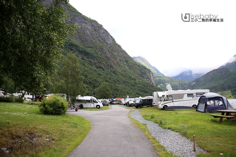 挪威 | 世界級峽灣露營第一排．Geirangerfjorden Feriesenter