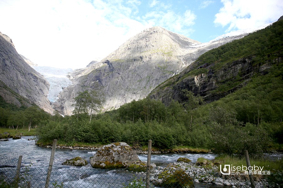 挪威峽灣必去行程。歐陸最大冰川Briksdal Glacier健行步道