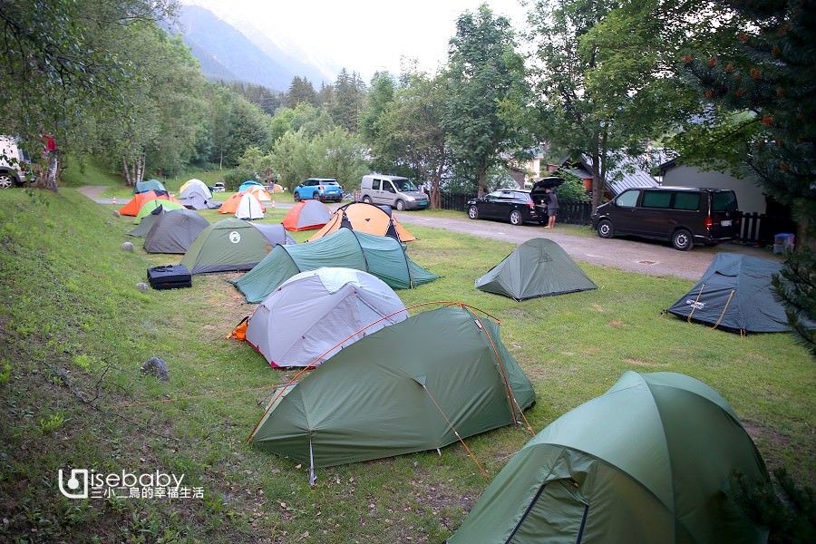 法國露營。霞慕尼唯一市區營地Camping Les Arolles