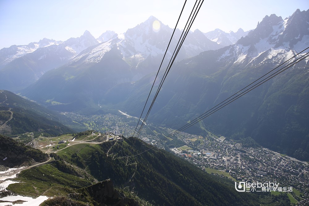 法國霞慕尼Brevent cable car布列文纜車 俯瞰霞慕尼市區及白朗峰首次被人類征服的路線