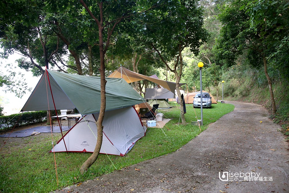 苗栗高熊卡露營區，厚實草地完美樹蔭遮蔽的優質營地