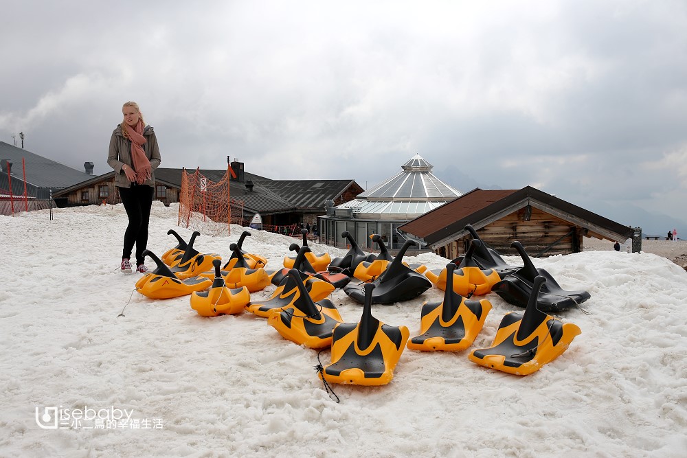 德國推薦景點 德南必去楚格峰Zugspitze德國最高峰，有免費滑雪板可以滑雪好好玩！