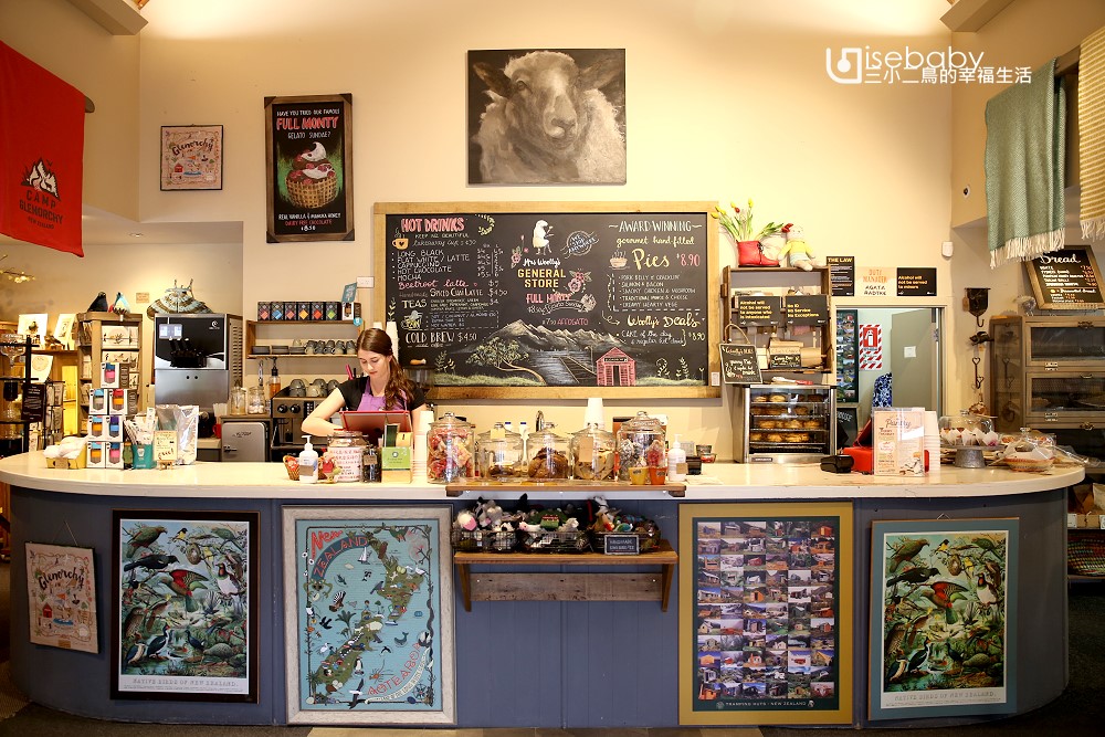 紐西蘭南島 格萊諾基Mrs Woolly's General Store文青選物咖啡店